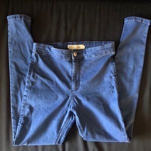 Top shop Joni Moto Petite High Waisted Jeans 28